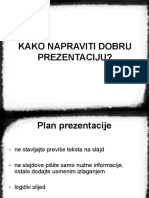 Kako Napraviti Dobru Prezentaciju - S