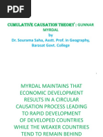'Gunner Myrdal's Theory Ug II Ss 1