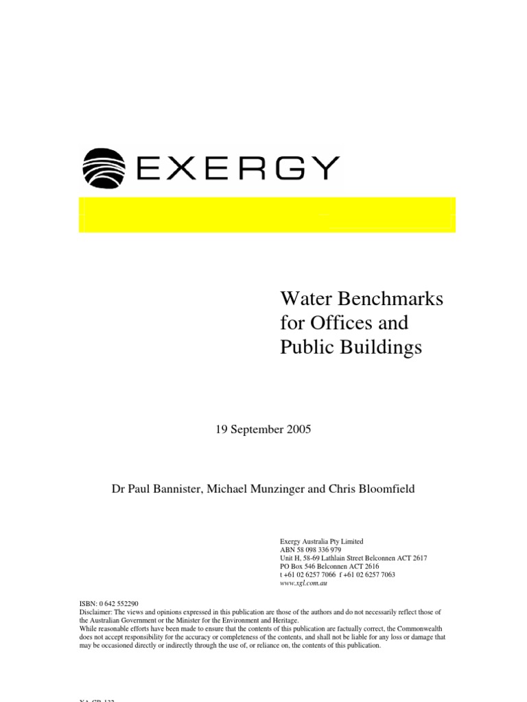 Water Usage Benchmarks for Offices | PDF | Standard Score | Drinking Water