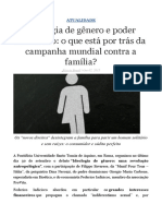 Ideologia de Gênero e o Poder Financeiro