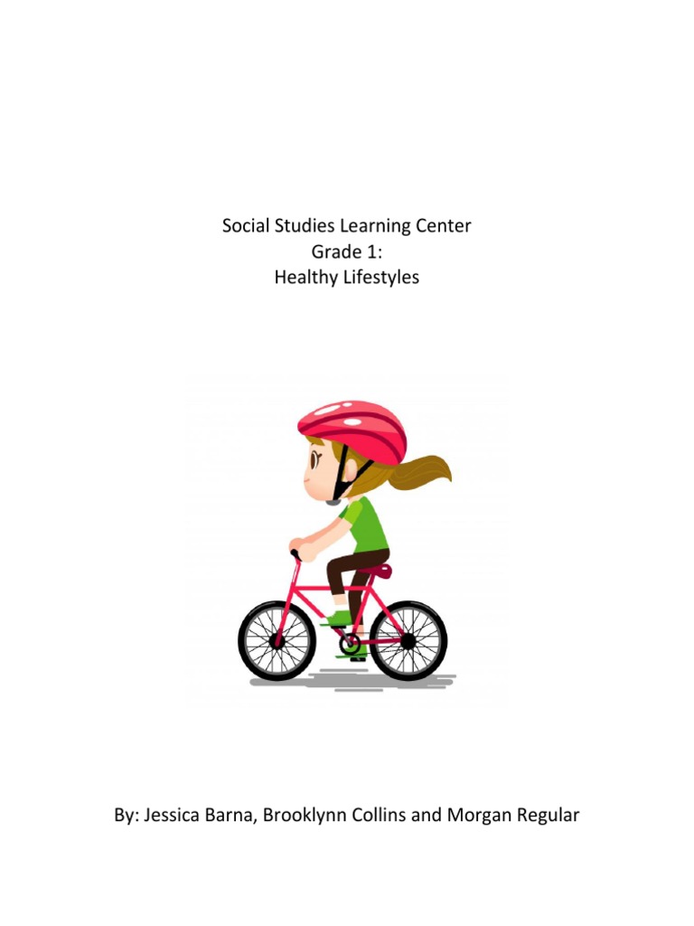 Social Studies Learning Center Grade 1 Healthy Lifestyles PDF