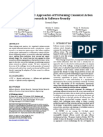 Challenges and Approaches of Performing Canonical Action Research in Software Security
