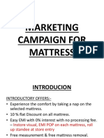 Marketing Campaign For Mattress New