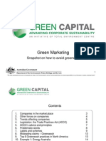 Snapshot On Green Marketing