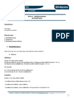 Mathematiques Arithmetique - Le Cours