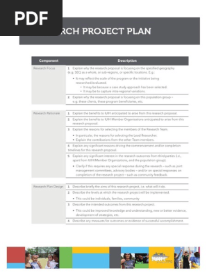 Research Plan