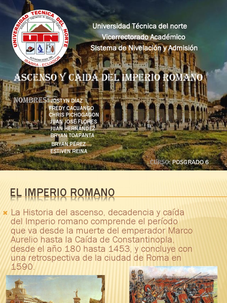 Ascenso y Caida Del Imperio Romano2 | PDF | imperio Romano | Augusto