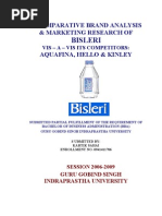 Download Bisleri Marketing  Competitor Analysis New Project by hvsandeep SN37767342 doc pdf