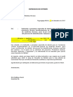 Carta de Interes - Consultoria - Ministerio Publico PDF