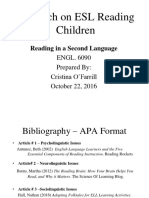 Articles On Childern Reading Presentation