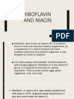 Ribofalvin and Niacin Report