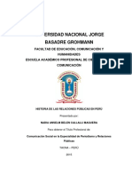 Monografía - Historia de Las RRPP en Peru