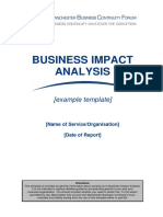 MBCF Business Impact Analysis Template