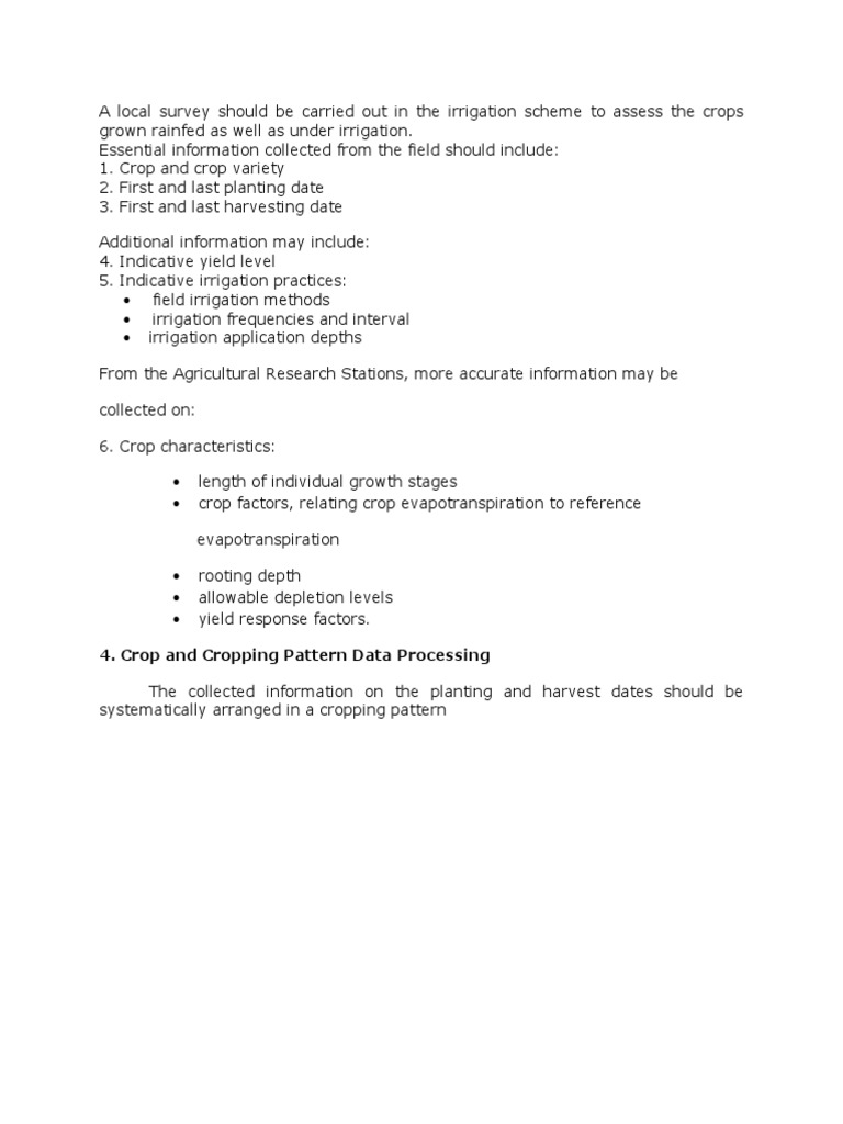 Crop and Cropping Pattern Data Processing | PDF | Technology & Engineering