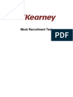 At Kearney Mock Recruitment Test 