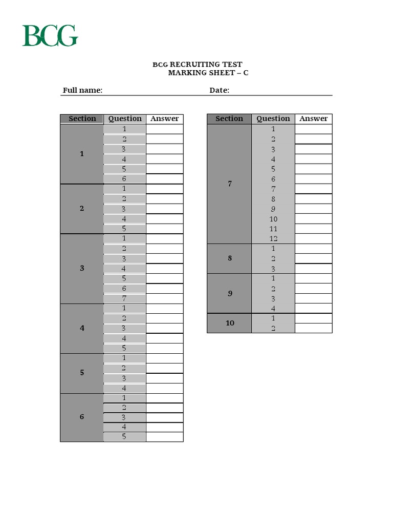 BCG Practice Test | PDF | Taxes | Labour Economics