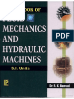 Fluid Machanics and Hydraulic Machanics by Bensal