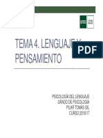 Psicología del lenguaje y el pensamiento