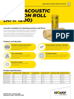 Datasheet - Isover Acoustic Partition Roll Apr 1200