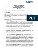 BCP Informe de Gerencia Segundo Trimestre Del 2017 Ley 26702 Año 2017