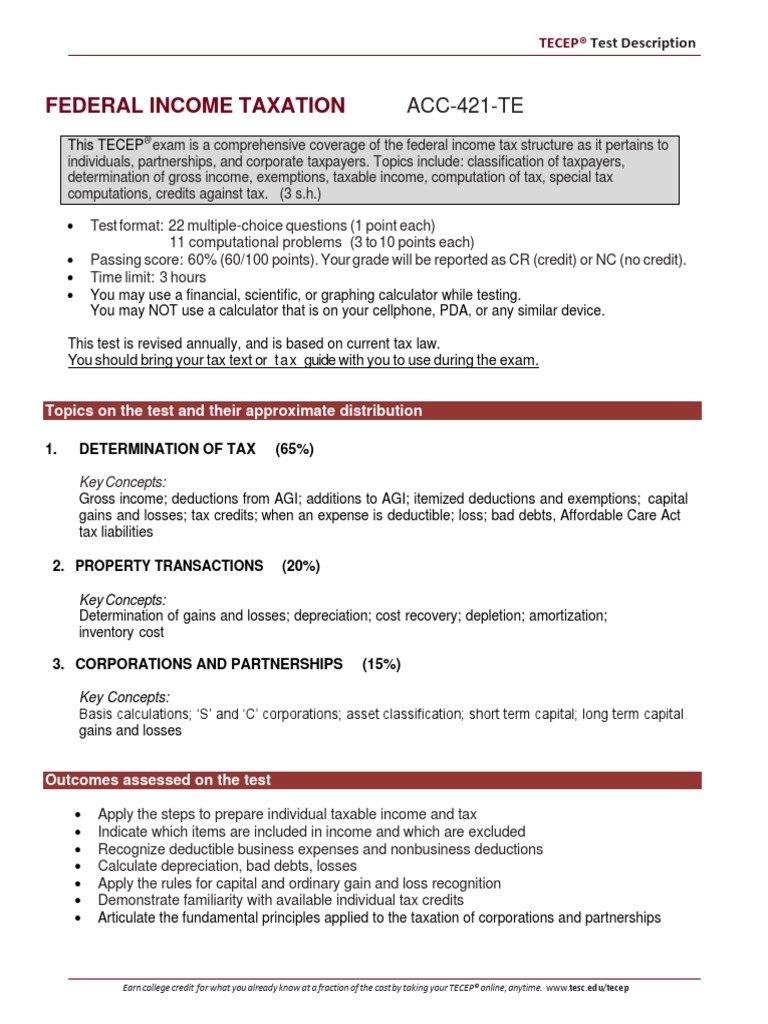 Acc 421 | PDF | Tax Deduction | Income Tax