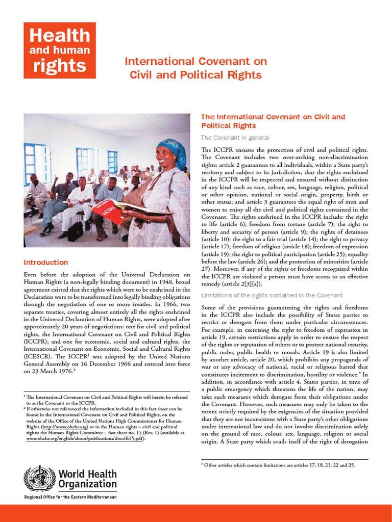ICCPR: Protecting Civil and Political Rights | PDF | Human Rights ...