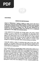 Letter from Amber Rudd to Theresa May