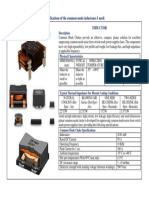 Specifications of The Common Mode Inductance I Need: Common Mode Choke Inductor