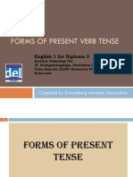 Forms of Present Verbs