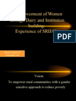 Mpowerment of Women Through Dairy and Institution Building: Experience of SRIJAN