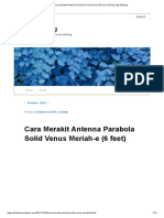 Cara Merakit Antenna Parabola Solid Venus Meriah-E (6 Feet) - My Weblog
