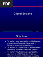 Critical Systems: ©ian Sommerville 2004 Slide 1