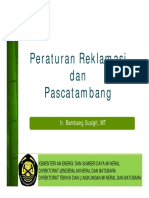 Peraturan Reklamasi Dan Pascatambang