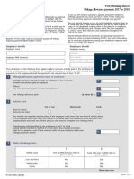 P11D Mileage Allowance sheet