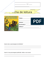 Ficha de Leitura Corre Corre Garrafinha