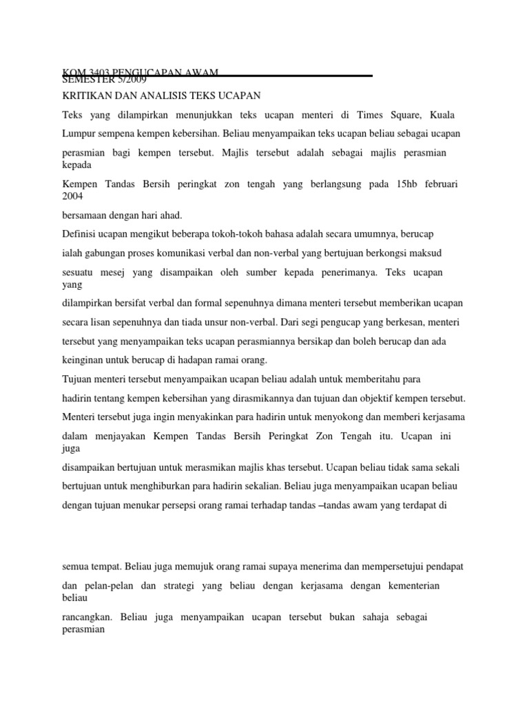 Kom 3403 Pengucapan Awam Pdf