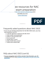 Some Free Resources For NAC OSCE Preparation April 2018