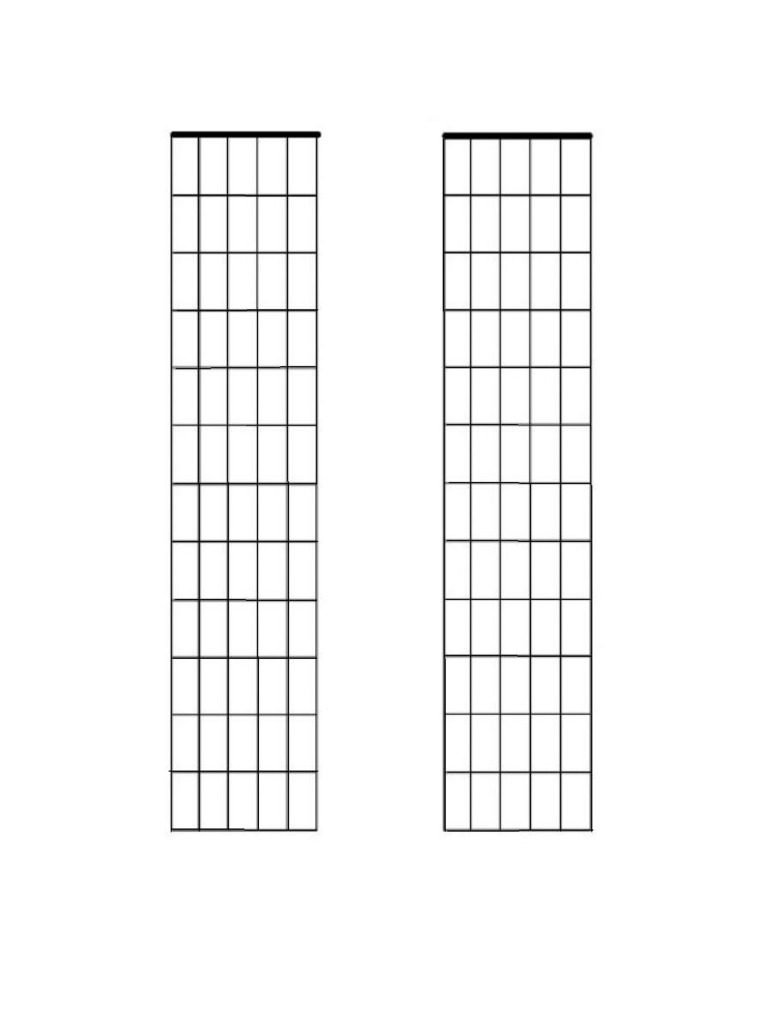 Plantilla Tablatura Guitarra PDF
