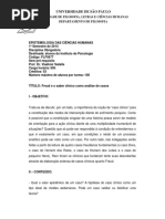 FLF0477 Epistemologia Das Ciências Humanas (2014-I)