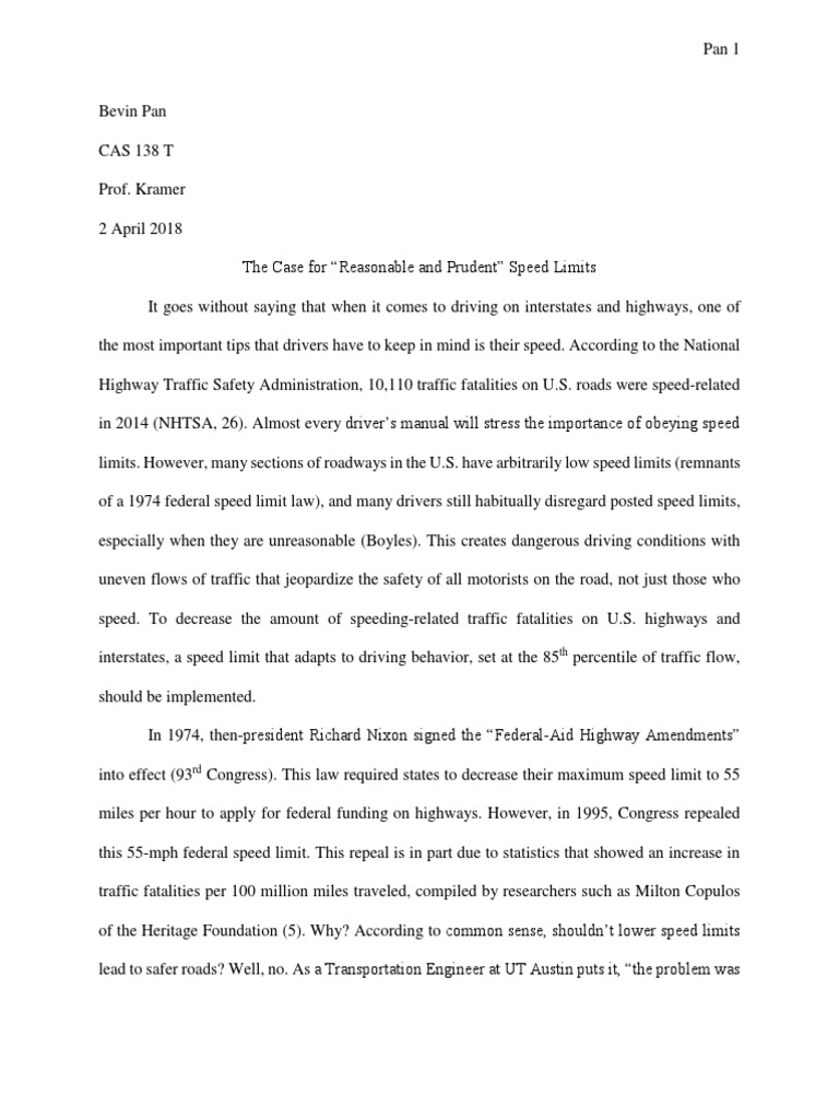 What is the importance of speed limits in science picture