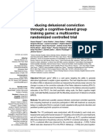Reducing Delusional Conviction Through A Cognitive-Based Group Training Game: A Multicentre Randomized Controlled Trial