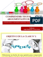 Comprensión Del Texto Argumentativo