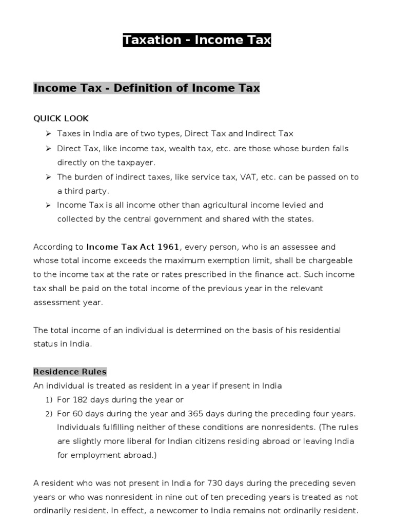 Understanding Income Tax in India | PDF | Employee Benefits | Taxes