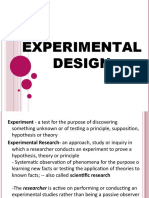 Experimental Design Report