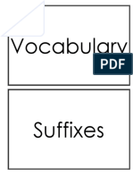 Vocabulary Suffixes