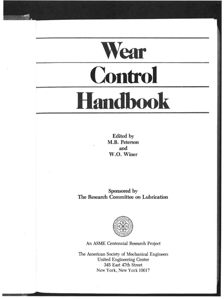 ArchardWear Control Handbook PDF PDF