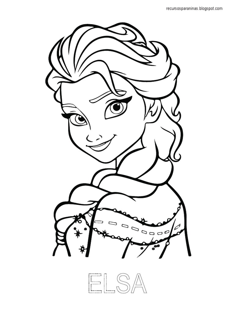 Frozen Colorear PDF