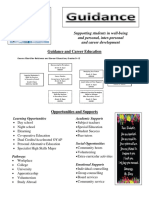 Guidance and Career Education: Supporting Students in Well-Being and Personal, Inter-Personal and Career Development