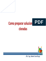 Como Preparar Soluciones de Cloradas