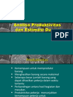 Analisa Produktivitas